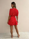 The Bellany Dress - Red Ditzy Floral