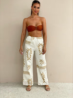 The Aztec Pant Set - Tan