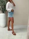 Zoli Linen Top - White