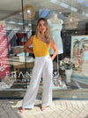 Cecil One Shoulder Tank - Marigold