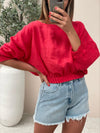 Zoli Linen Top - Red
