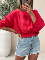 Zoli Linen Top - Red