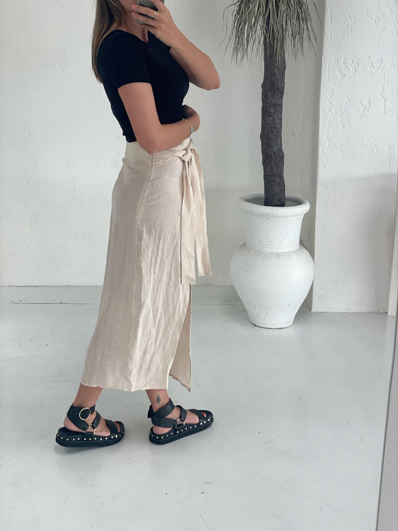 Lolli Wrap Skirt - Natural