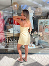 Xavi Linen Dress - Straw