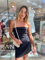 Lyra Linen Dress - Black