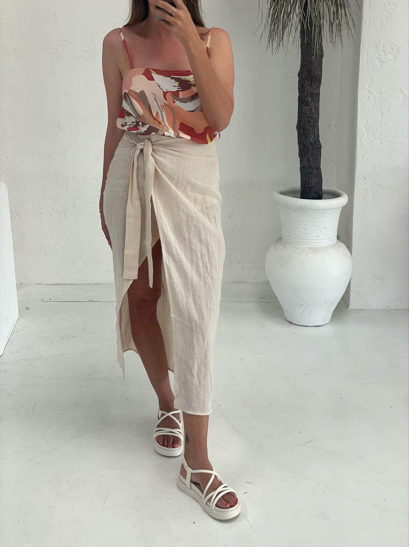Lolli Wrap Skirt - Natural