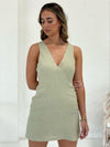 Sabine Linen Dress - Sage