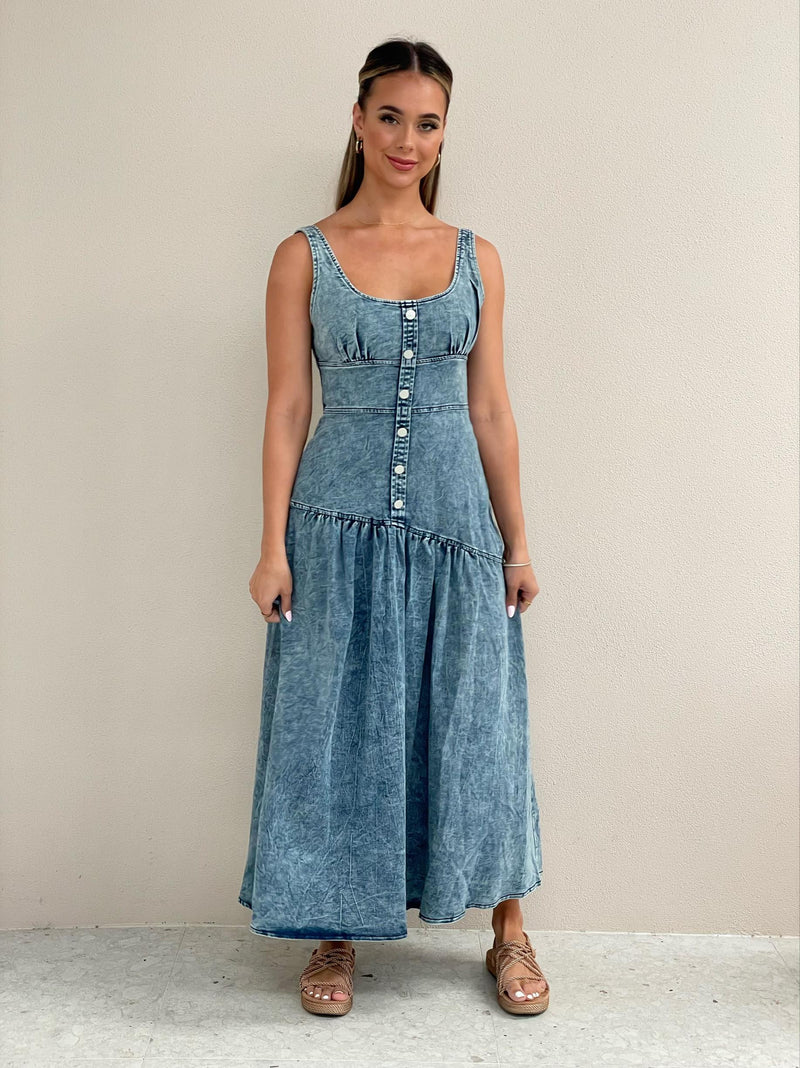 Rayla Maxi Denim Dress