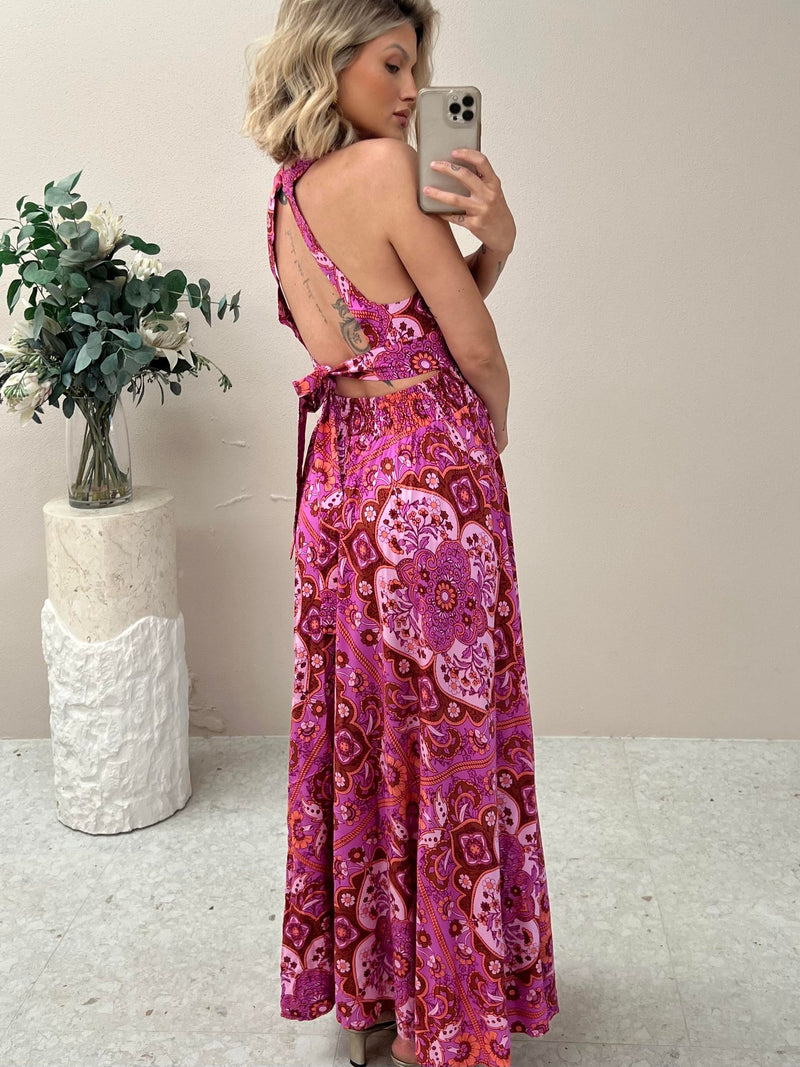 Babylon Print Maxi - Pink