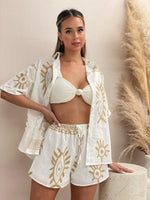 Aztec Greek Set - Tan
