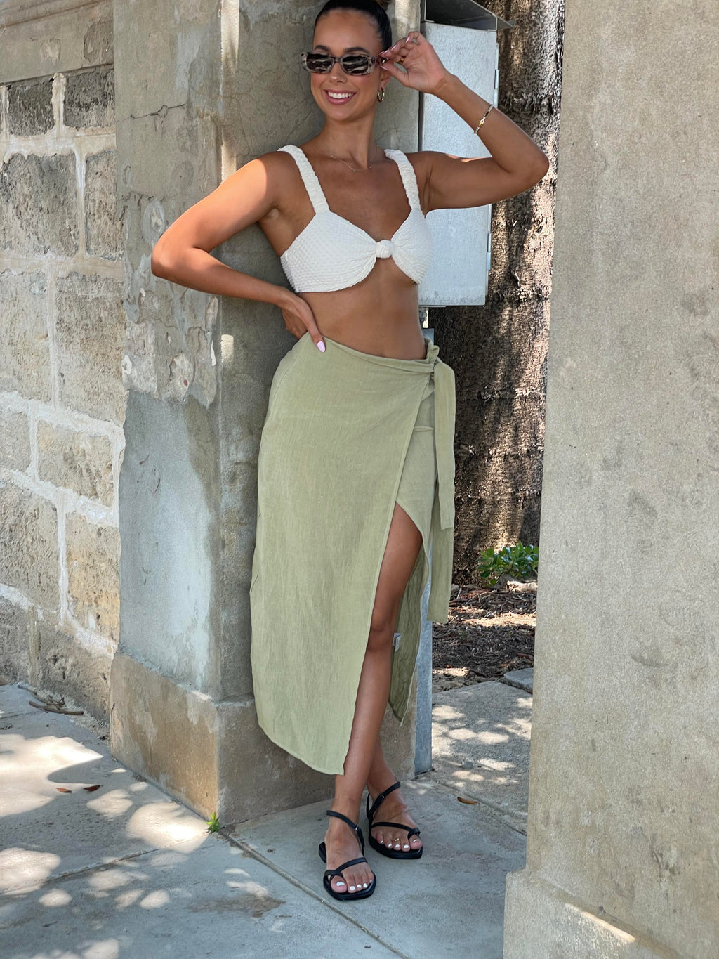 Lolli Wrap Skirt - Green
