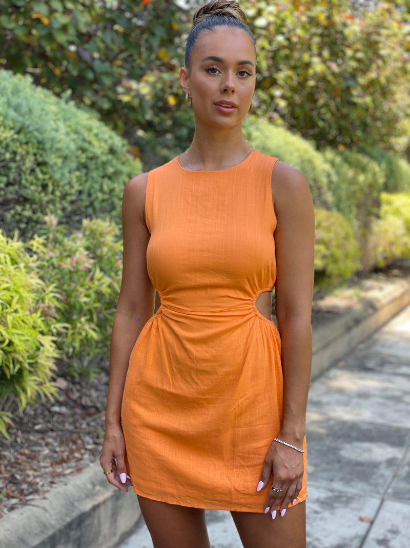 Farrow Mini Dress - Orange