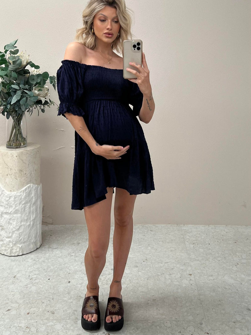 Mango Mini Dress - Midnight Blue
