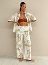 The Aztec Pant Set - Tan