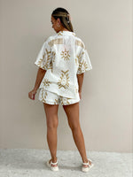 Aztec Greek Set - Tan