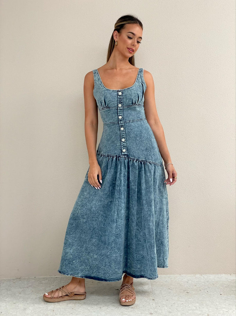 Rayla Maxi Denim Dress
