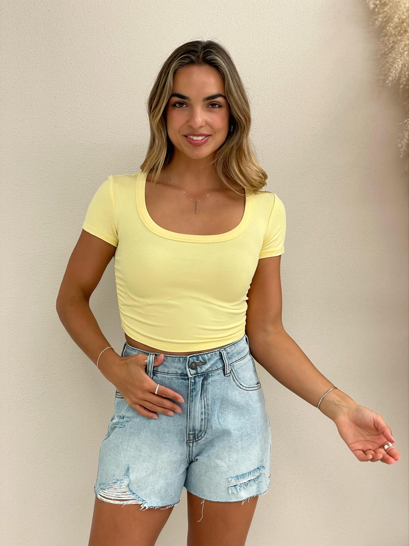 kellan Crop - Lemon