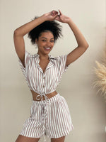Cheri Shorts - Blush Stripe