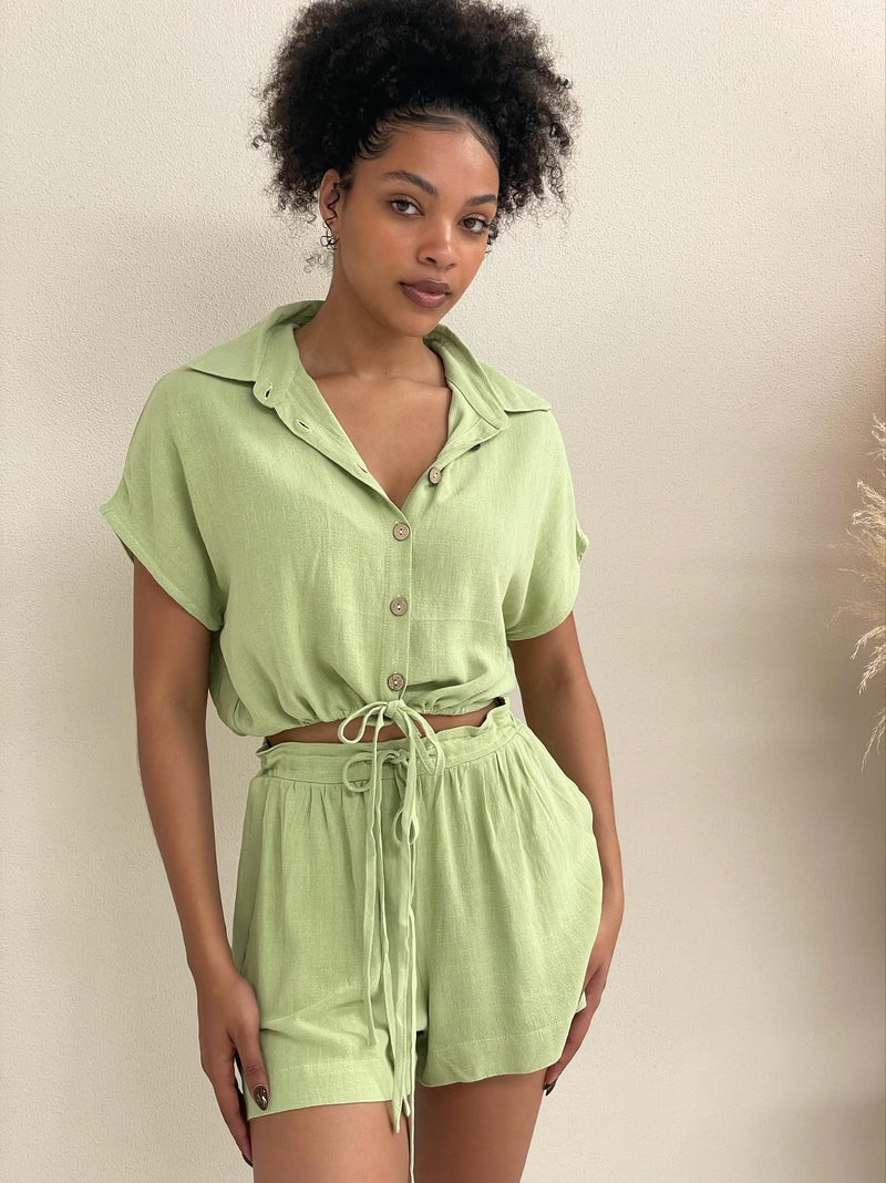 Xalia Top - Lime