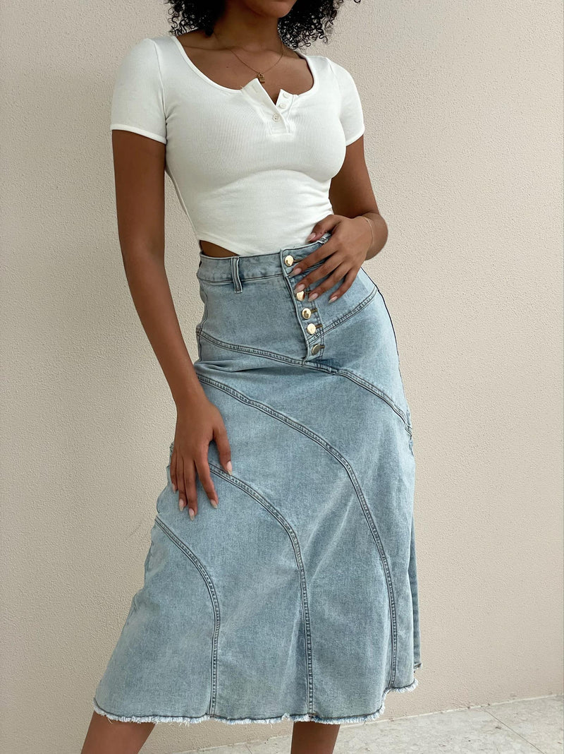 Macey Denim Skirt
