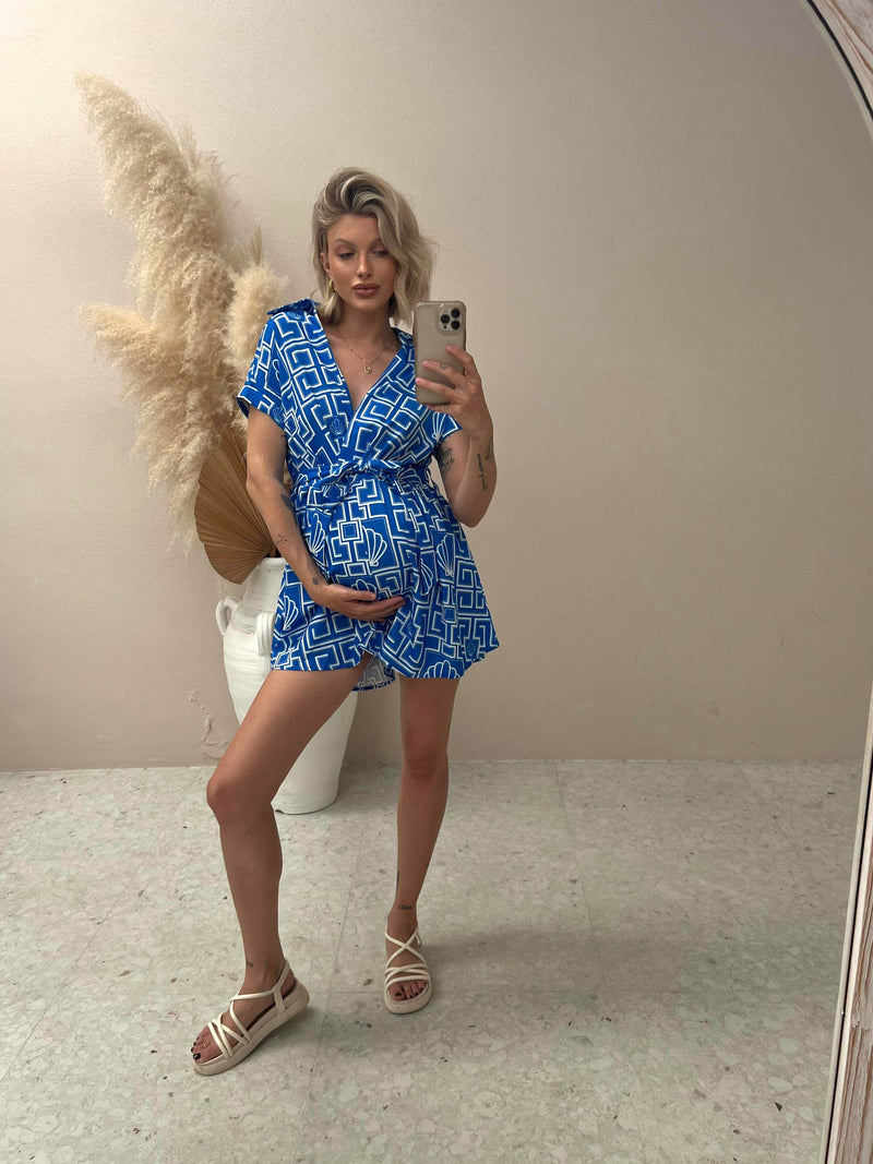 Seamist Playsuit - Blue