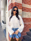 MARCELLO CROCHET TOP - CREAM