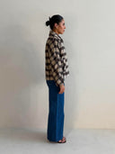 PLAID SHORT JACKET