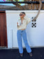 THE BELLE PU BOMBER - CREAM