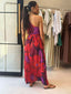 OBEROI MAXI DRESS -RED FLORAL