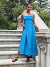 Nina Midi Dress- Blue