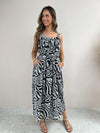 Zebra Midi Dress