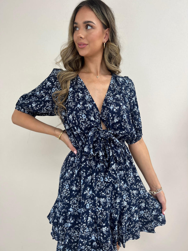 Bellany Dress - Midnight Floral