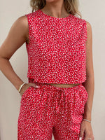 Chelsea Top - Red Floral