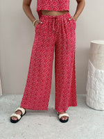Glider Pant - Red Floral