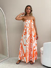 Eulalia Maxi Dress - Orange