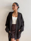 HOLLYS NIGHT IN KNIT CARDI - CHOCOLATE
