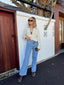 THE BELLE PU BOMBER - CREAM