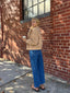 FLORENCE TEDDY JACKET- BISCUIT