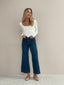 Eden LS Corset Top - White