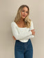 Eden LS Corset Top - White