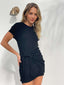 Winnie Shirt Dress - Black