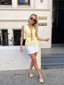 Henrietta Tie Front Vest - Yellow
