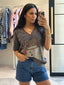 RODEO V NECK TEE