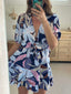 BELLANY DRESS - PURPLE FLORAL