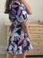 BELLANY DRESS - PURPLE FLORAL