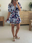 BELLANY DRESS - PURPLE FLORAL