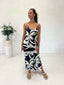 CALLISTA MAXI DRESS - BLUE AND WHITE
