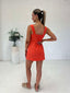 DIDI LINEN DRESS - CORAL