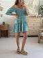 Mango Mini Dress - Green Ditzy Floral