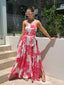 GARDENS STRAPLESS MAXI - PINK